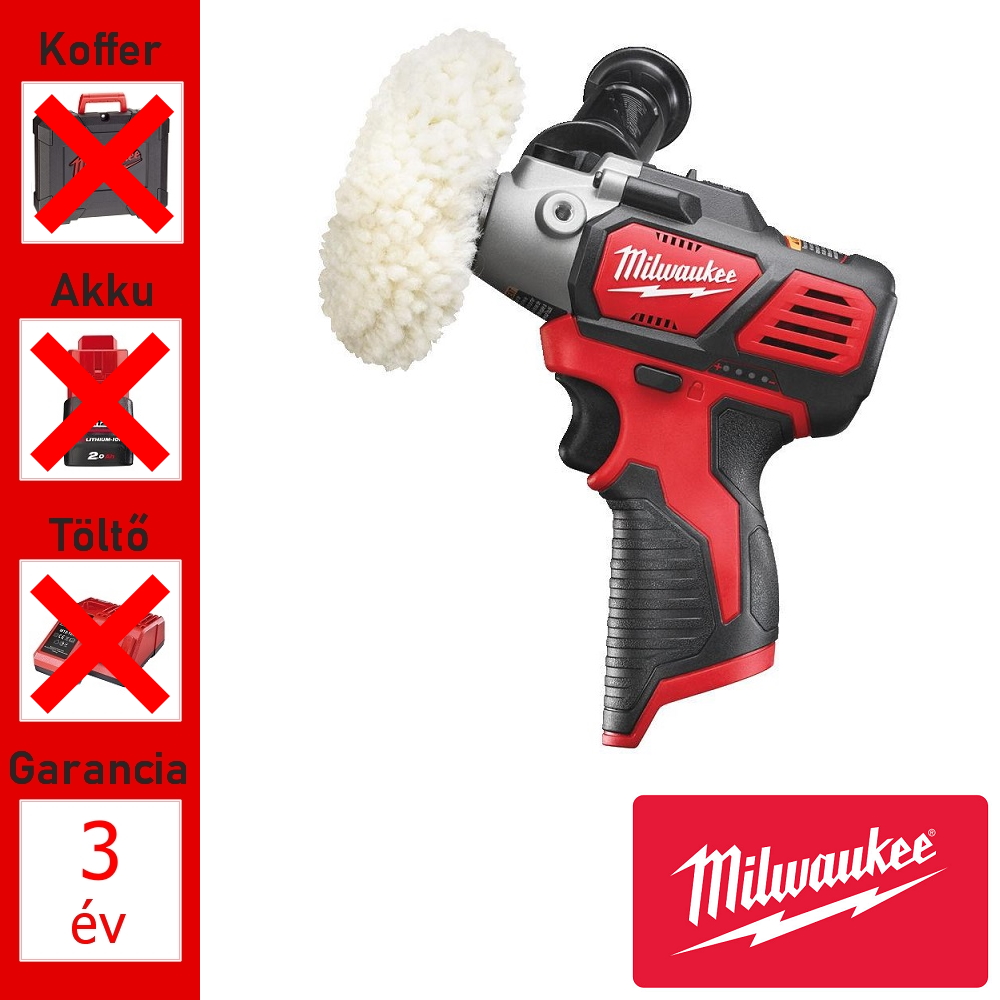 Milwaukee 12V akkus polírozó géptest